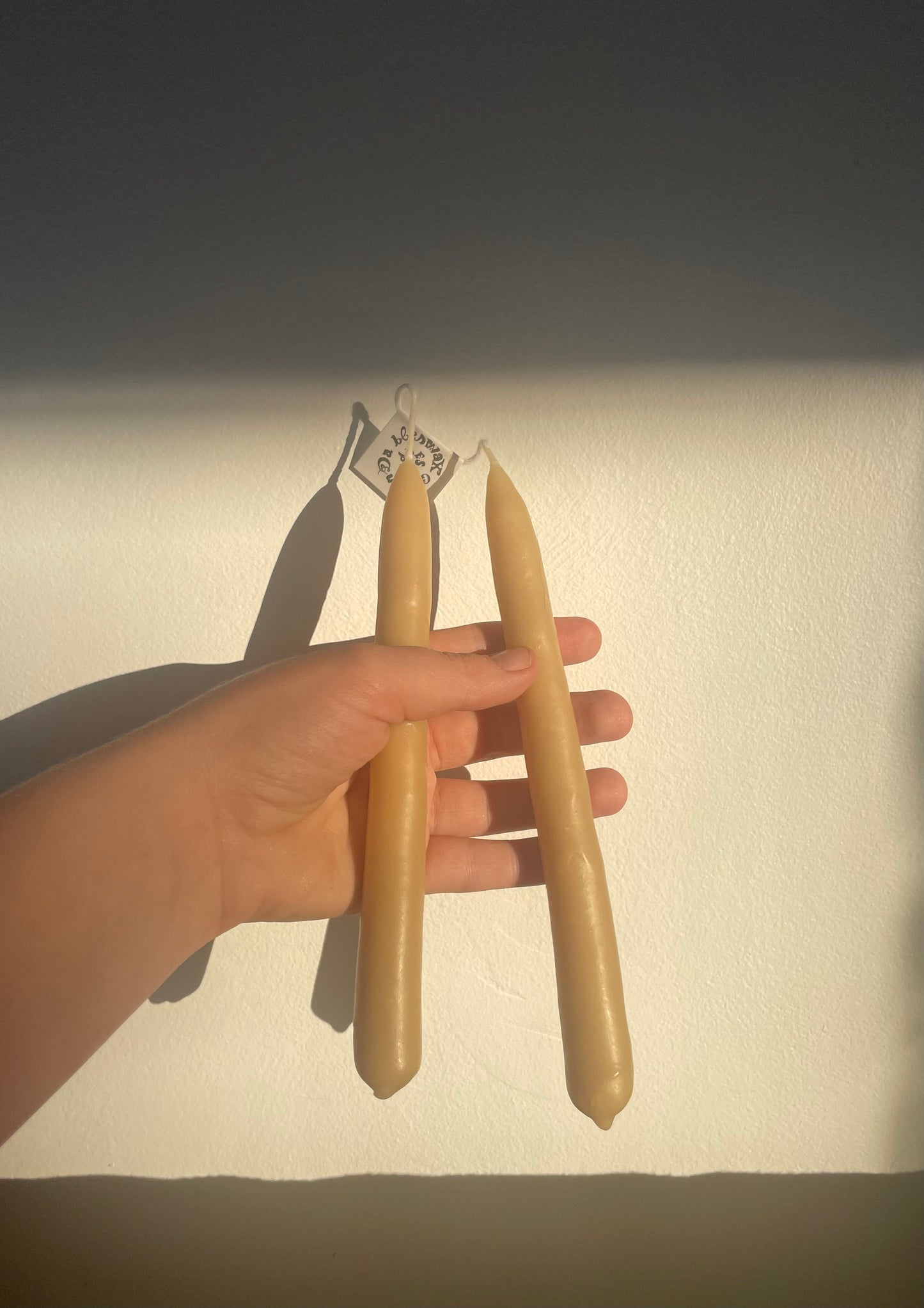 Beeswax Taper Candles (short)